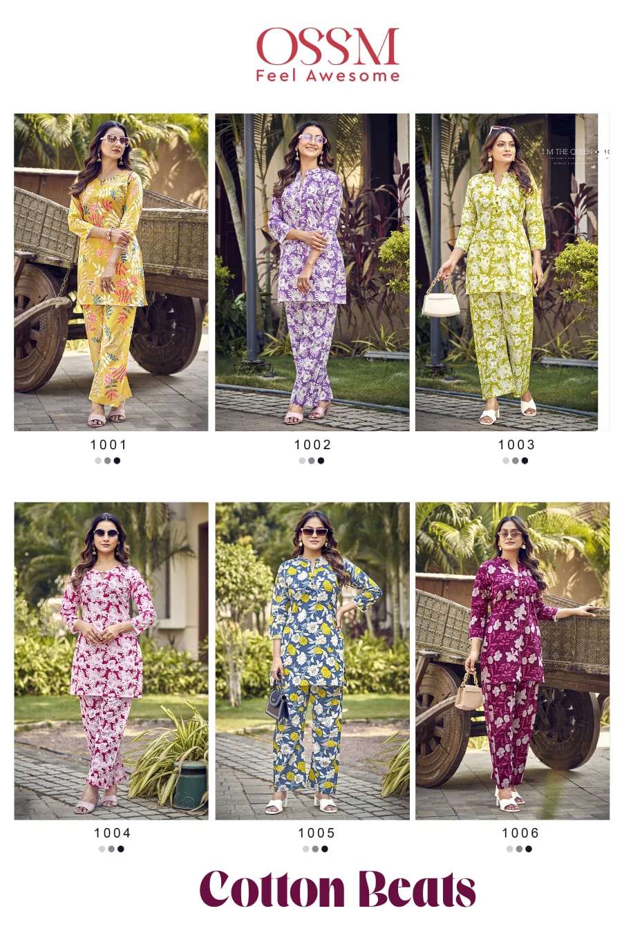 Cotton Beats by Ossm Printed Co Ord Set Kurti With Bottom Suppliers In India